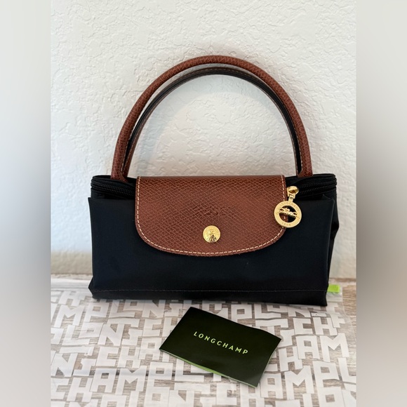 BRAND NEW Longchamp Le Pliage tote in small - black - Picture 3 of 16